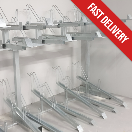 Two-tier bike rack installed at UK office