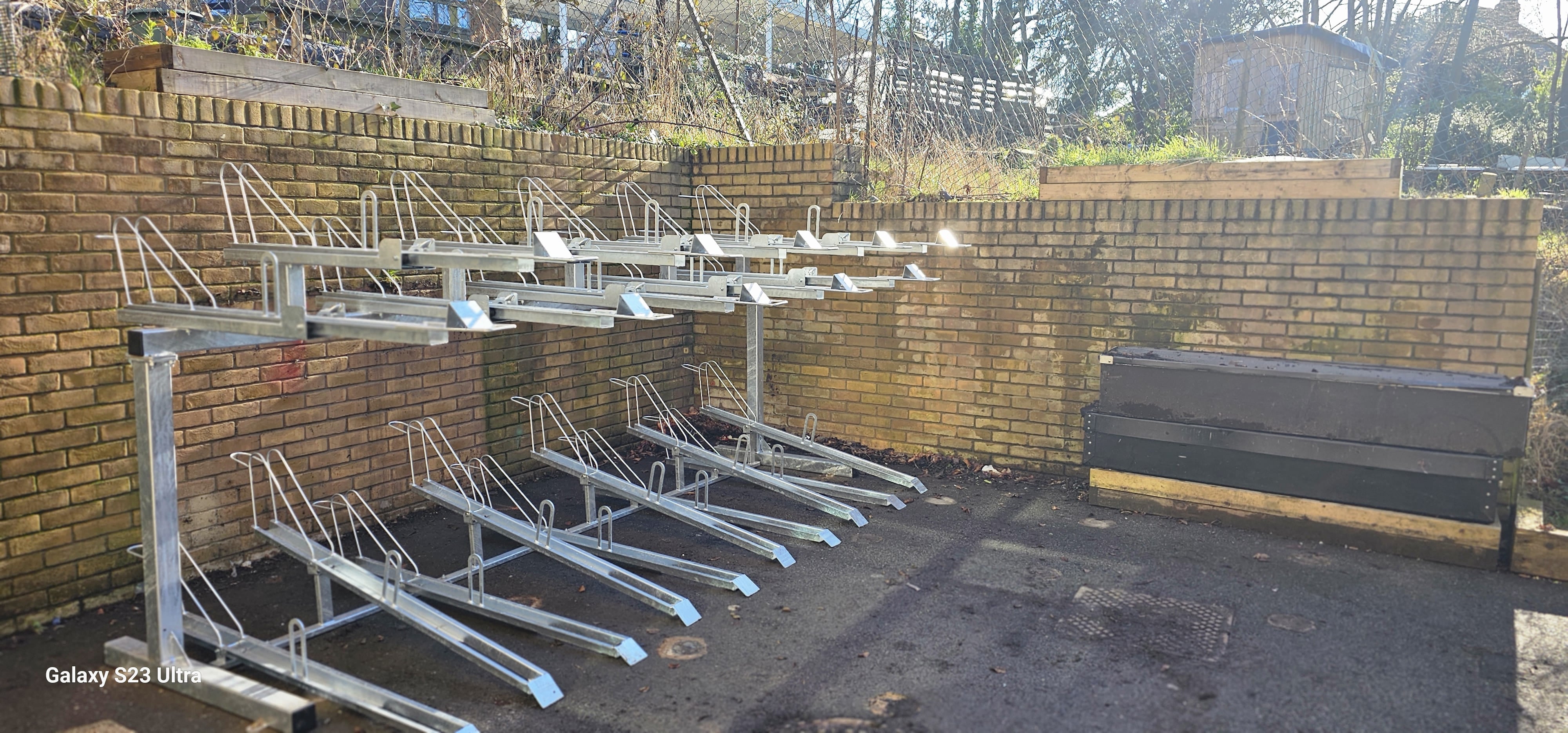 Two Tier Bike Rack installed at Varndean School Brighton