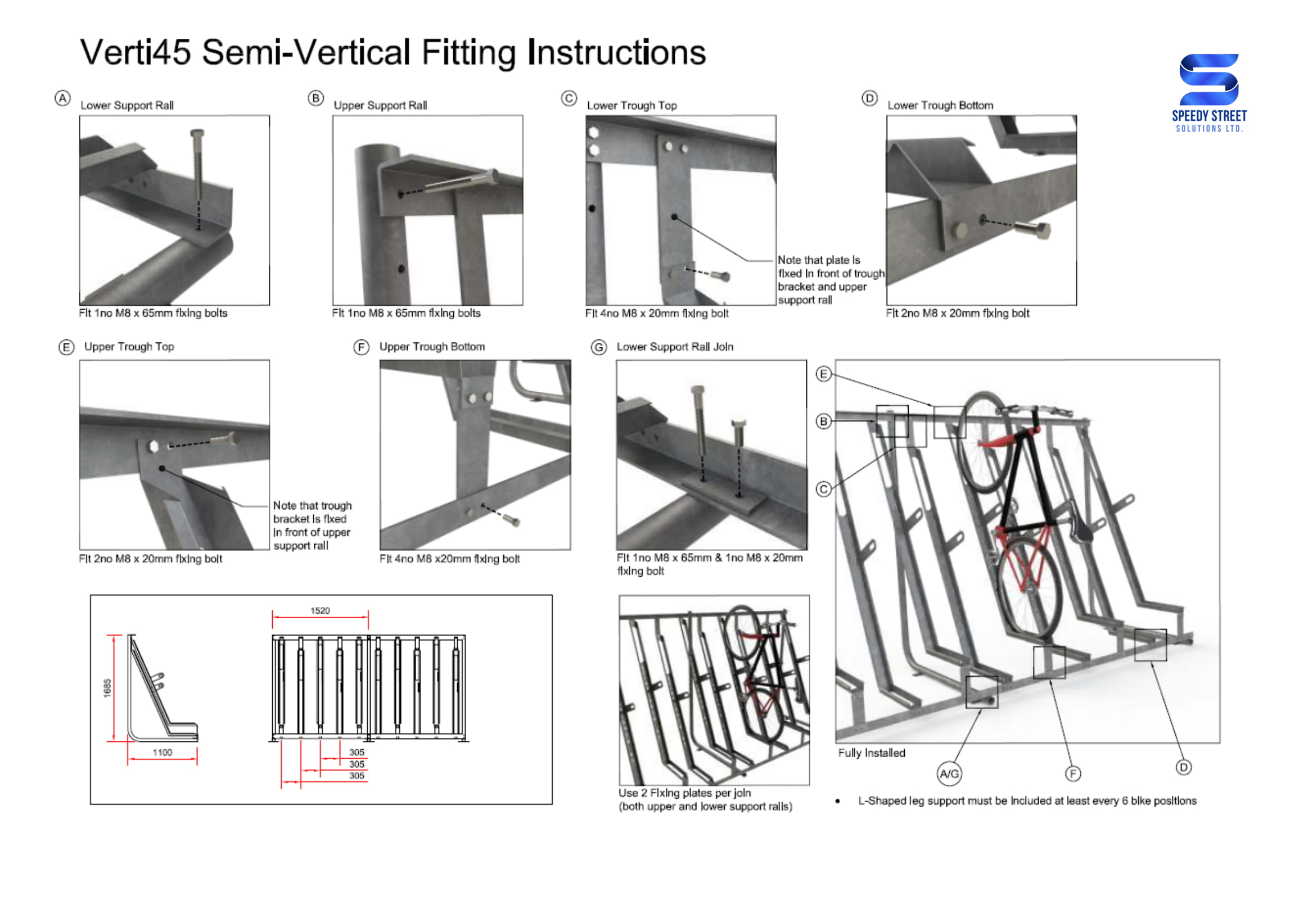 Verti45 Semi-Vertical Fitting Instructions