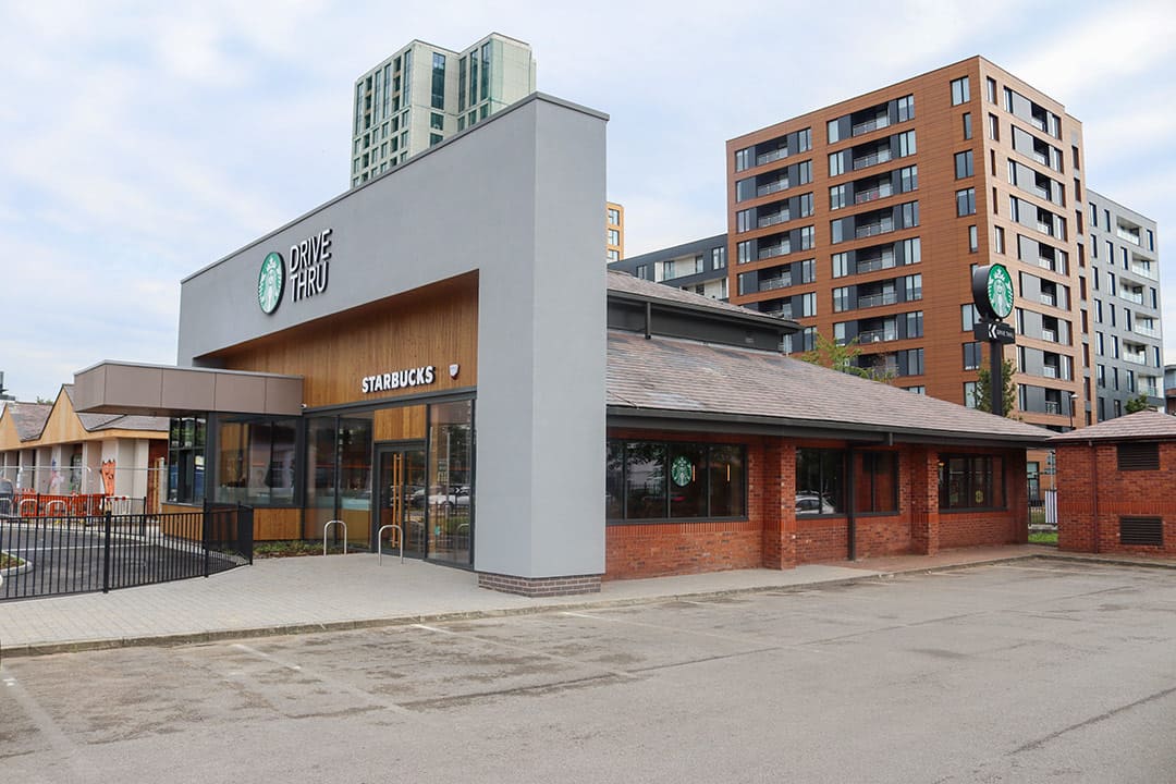 Starbucks drive-thru Salford