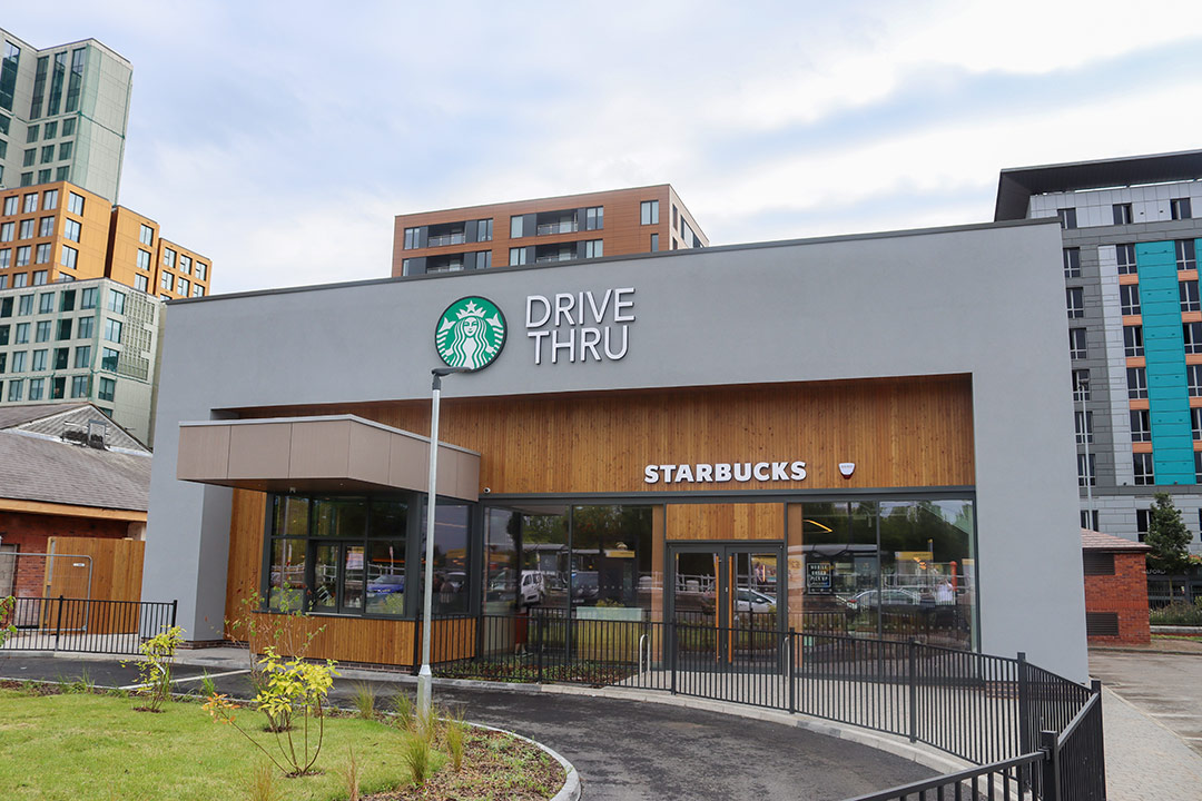 Starbucks drive-thru Salford